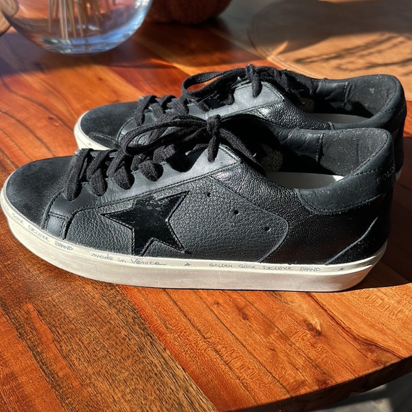 Black Low Top Golden Goose Sneakers - Picture 2 of 5